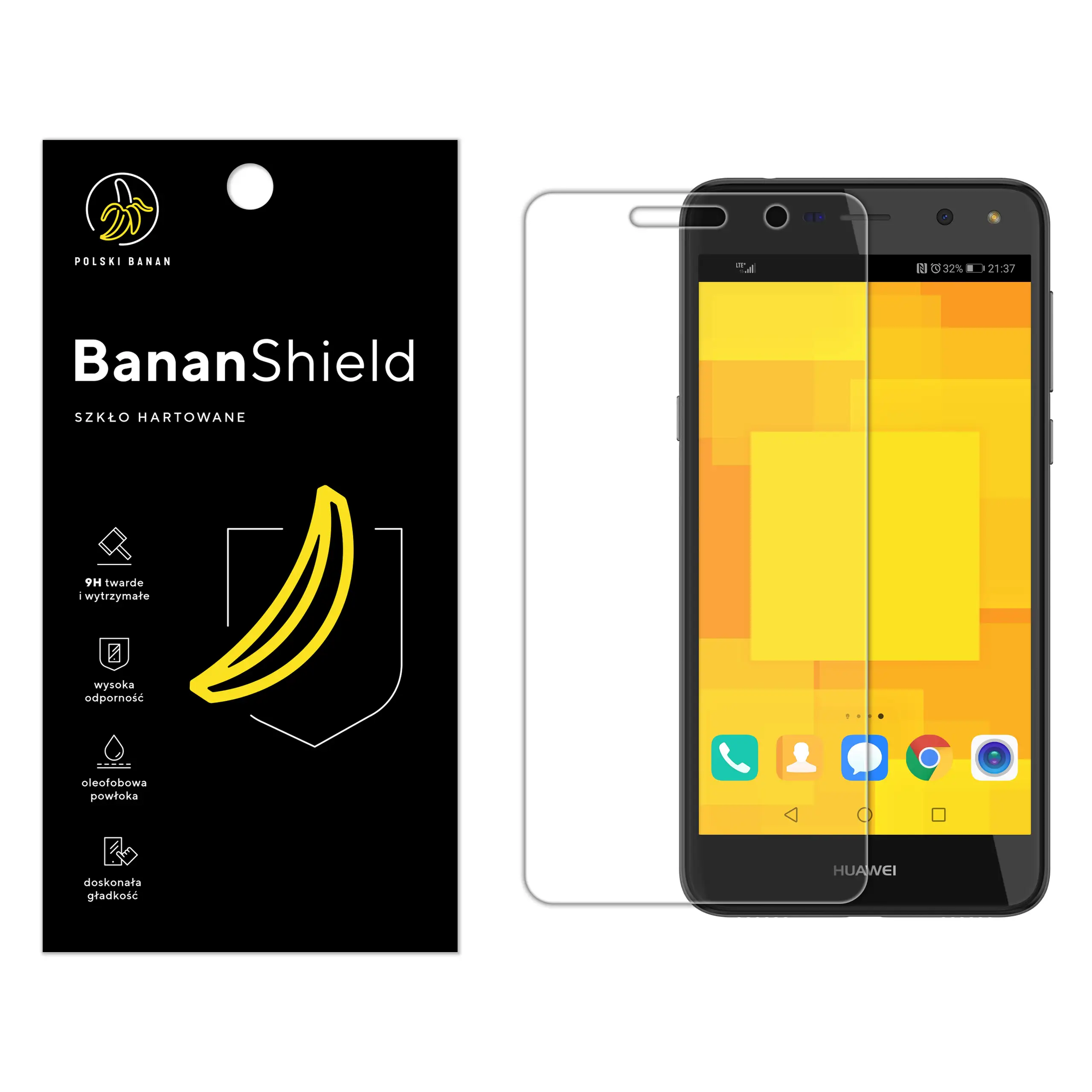 Szkło hartowane Polski Banan BananShield do Huawei Y5 2017 / Y6 2017